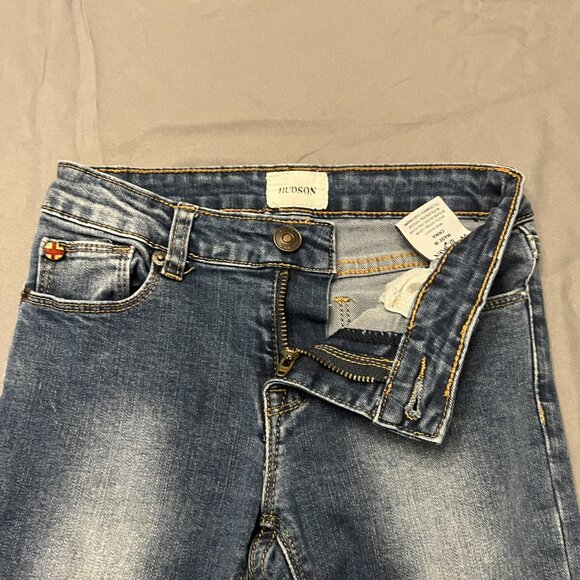 Hudson Kids Girls Skinny Jeans Size 10 Medium Wash Premium Denim Stretch - Picture 4 of 8